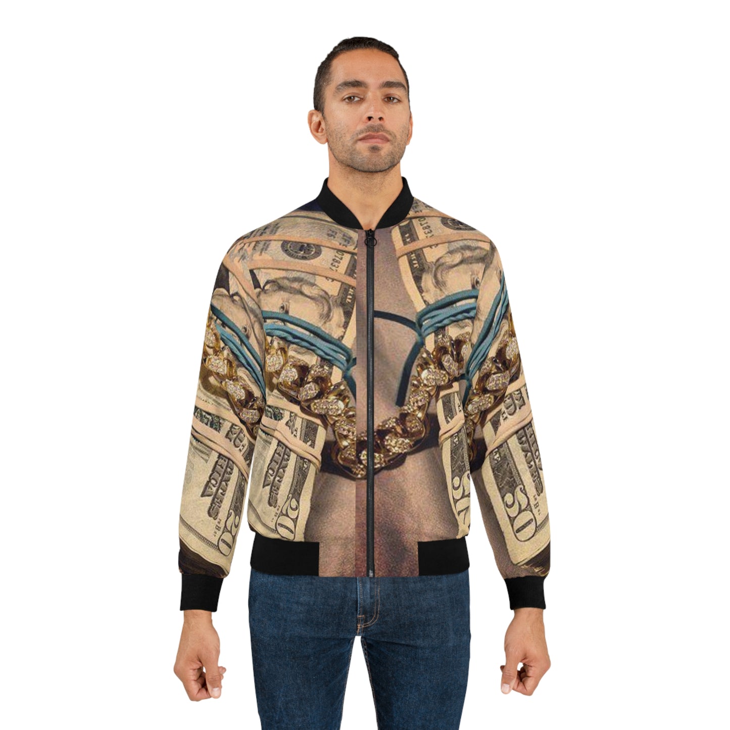 LUXE RICH Men's Bomber Jacket (AOP)