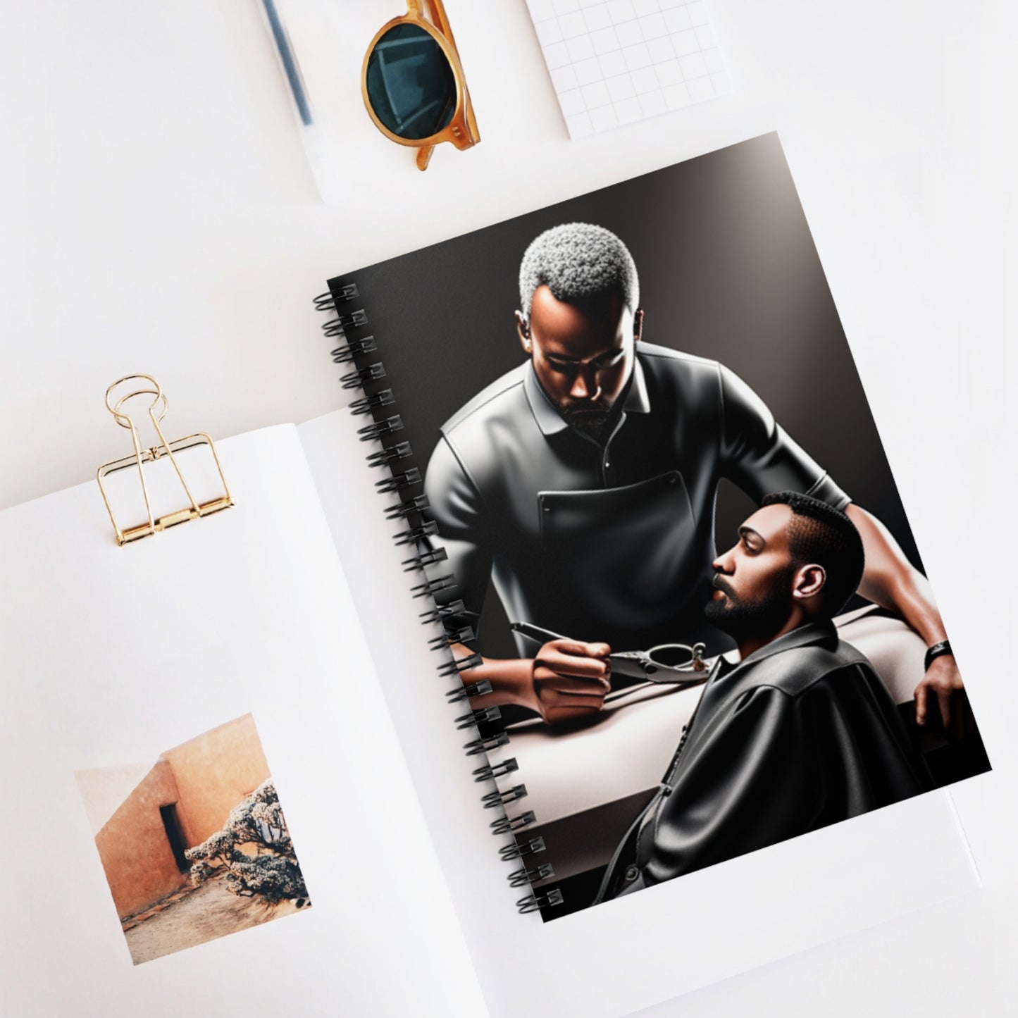 BARBER Spiral Notebook - Ruled Line