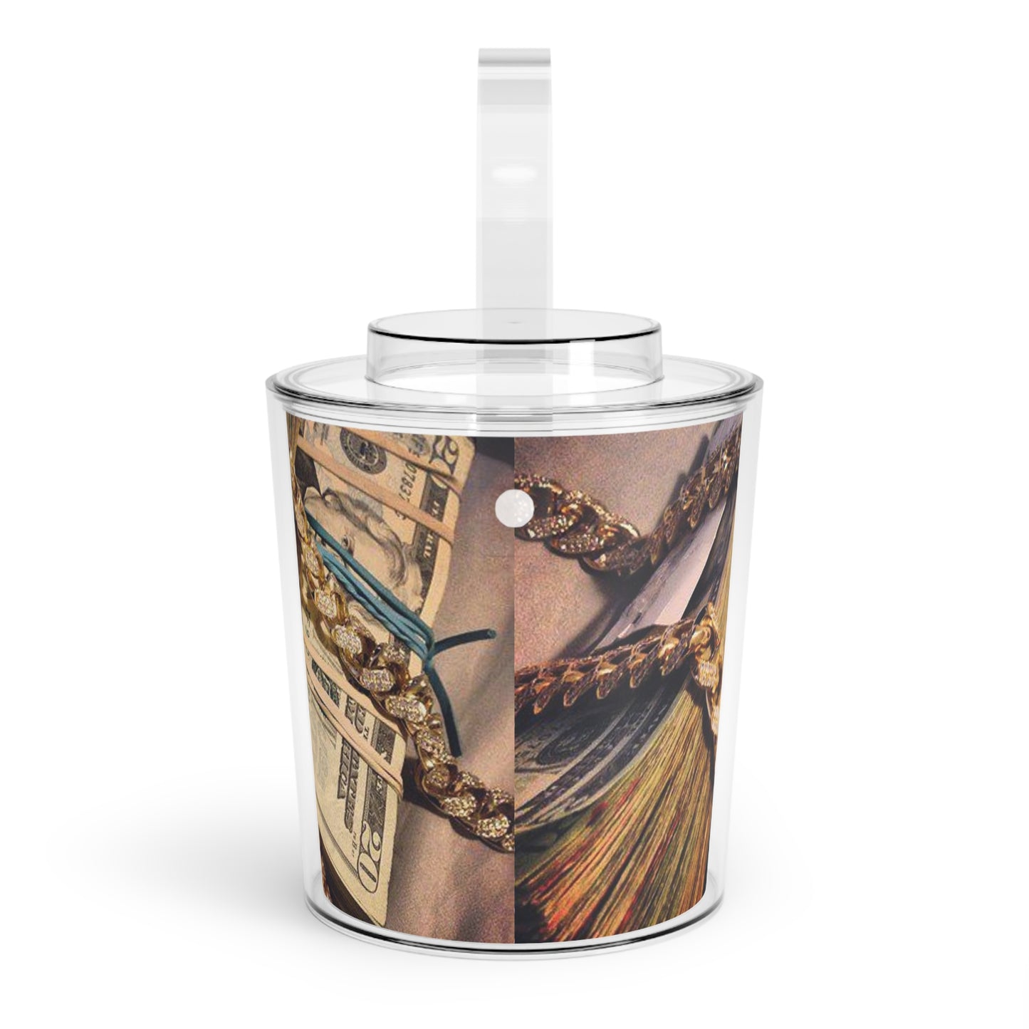LUXE RICH Ice Bucket with Tongs
