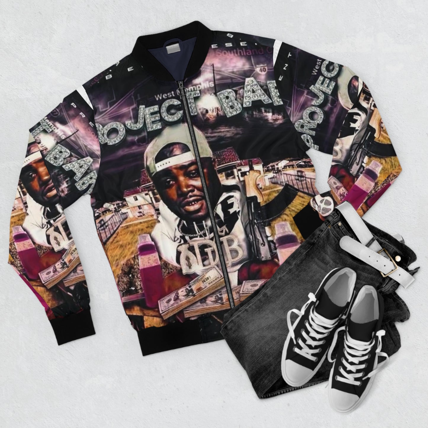 QDUB Men's Bomber Jacket (AOP)