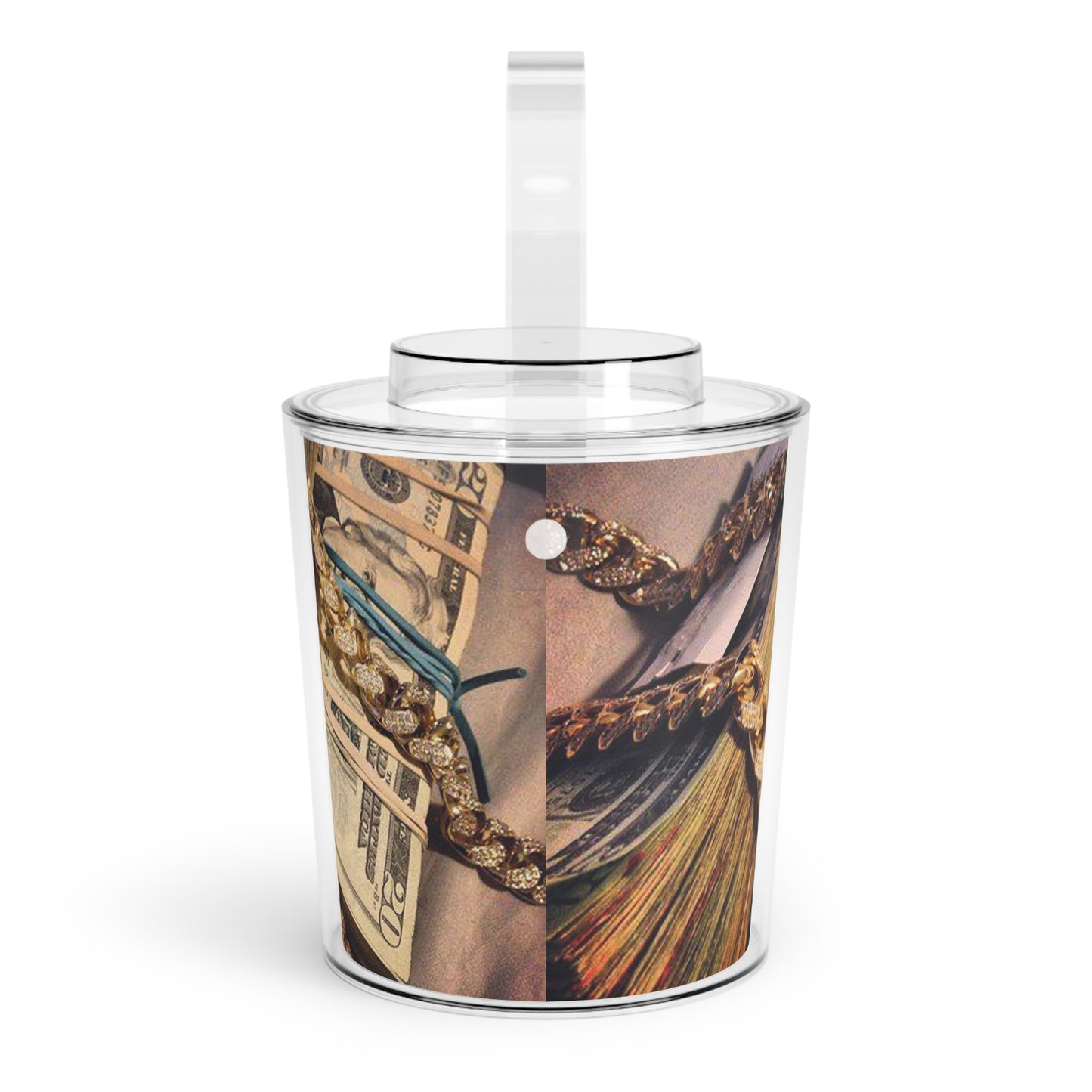 LUXE RICH Ice Bucket with Tongs
