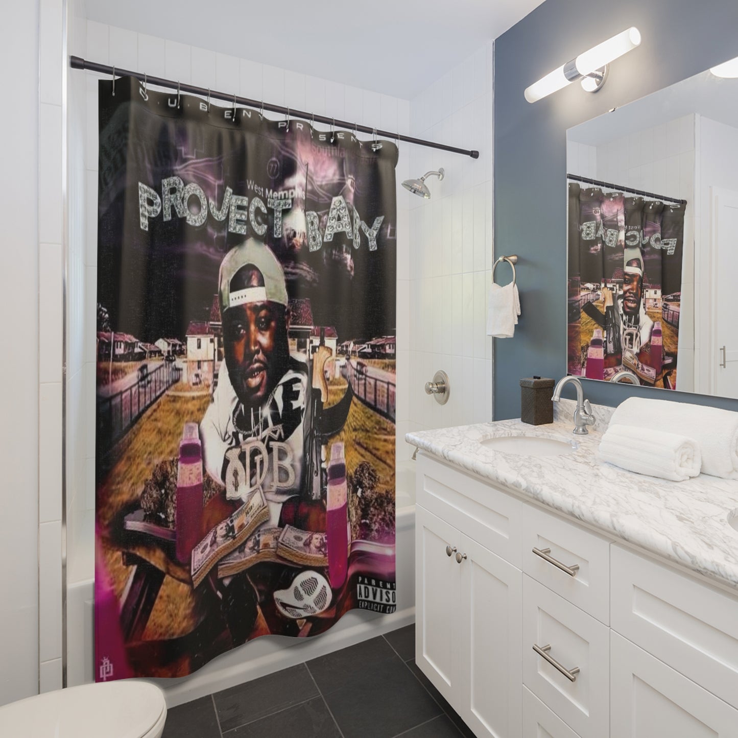 QDUB Shower Curtains