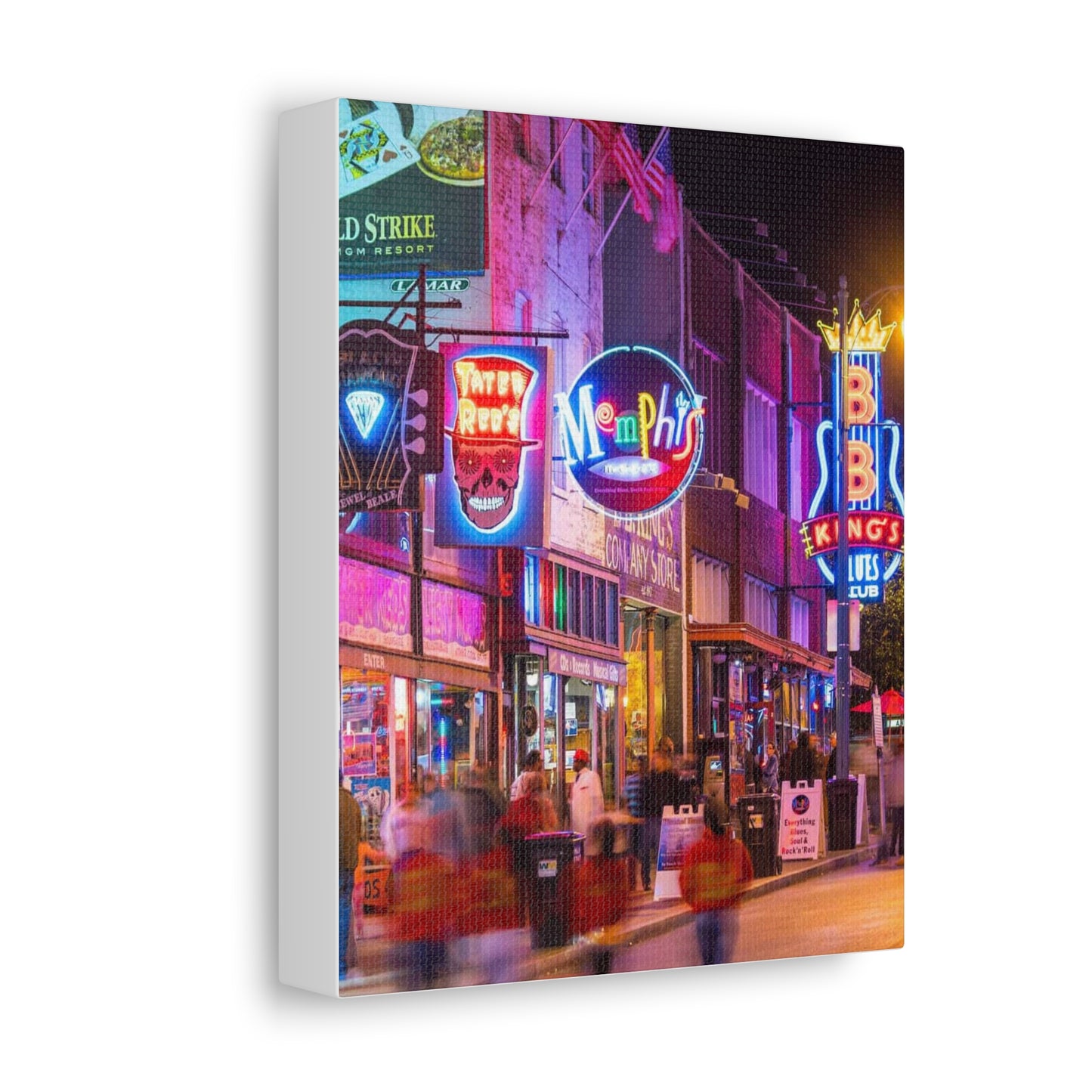 BEALE ST MEMPHIS TN Stretched Canvas