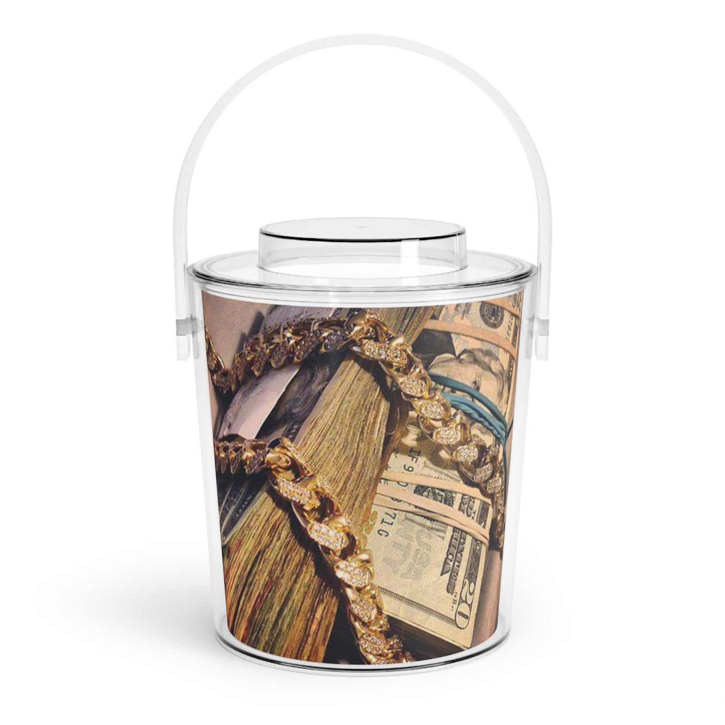 LUXE RICH Ice Bucket with Tongs