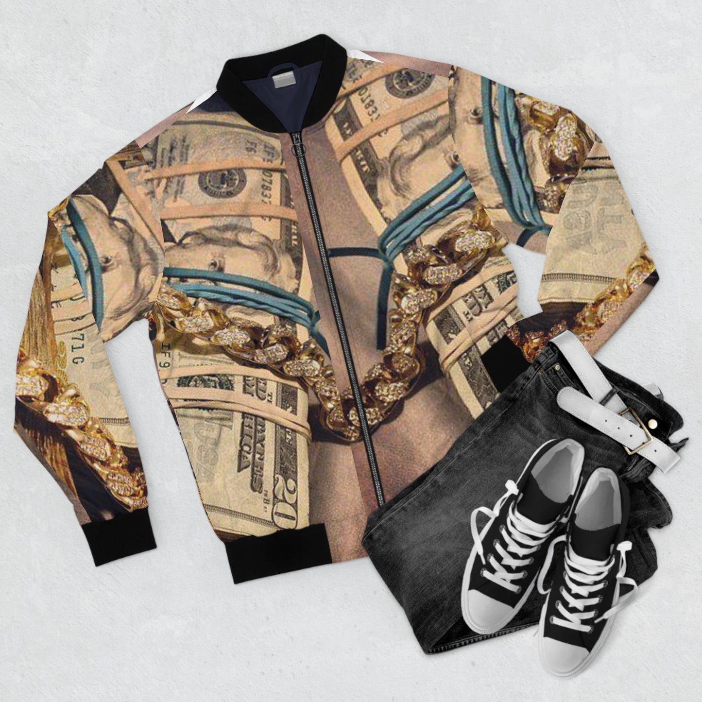 LUXE RICH Men's Bomber Jacket (AOP)